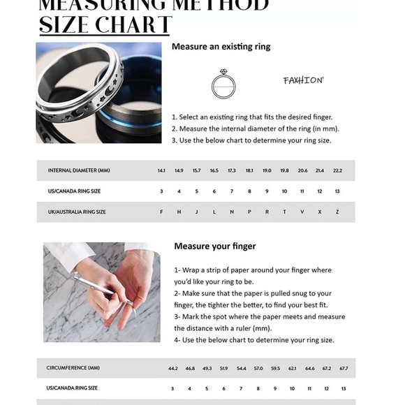 BLACK & SILVER RING STAINLESS STEEL SIZE 8 BAND GREAT FOR STACKING - Picture 3 of 6